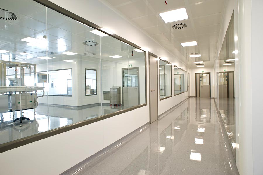 Delta2000 Glass walls for DeltaWALL cleanrooms