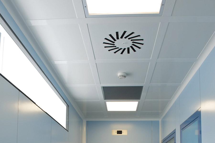 Faux plafond Omega pharma ceiling