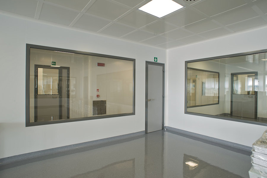 Delta 2000 GLAZED DeltaWall glazed walls cleanroom