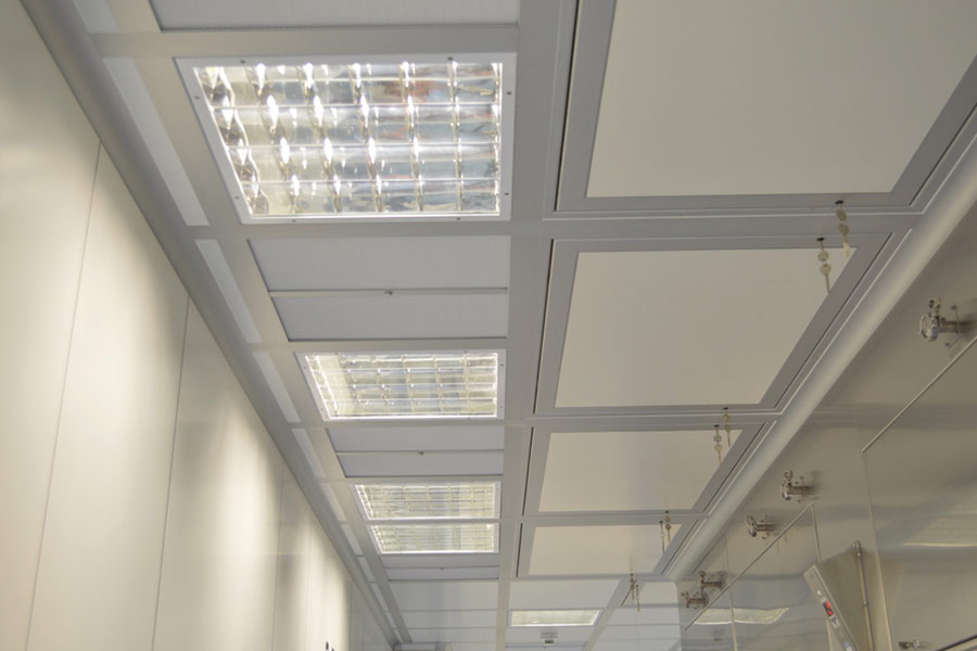 Suspended ceiling tiles Omega pharma