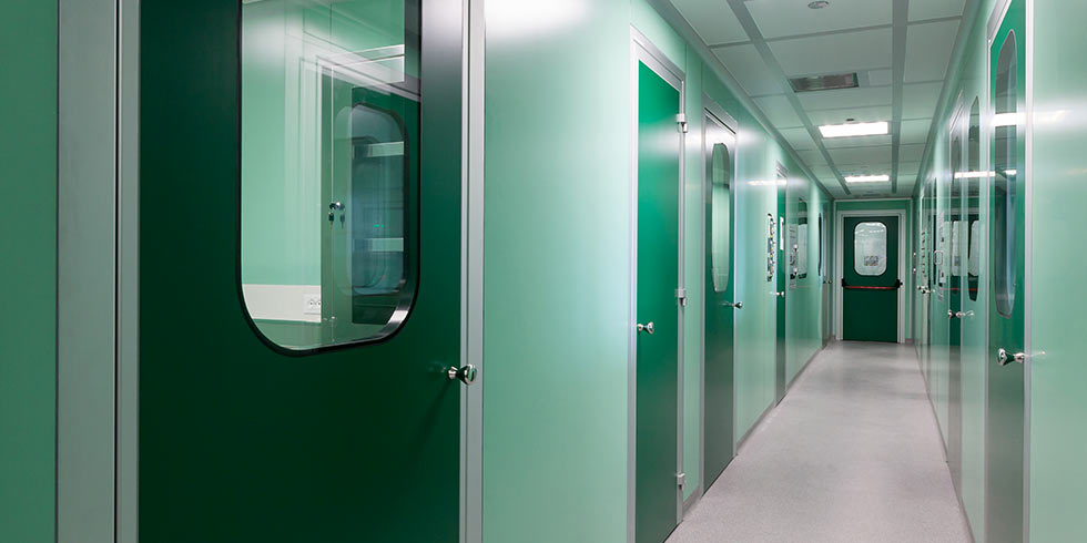 Delta2000 DeltaDOORS doors for cleanrooms