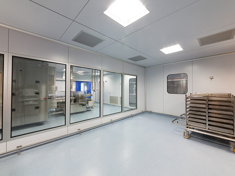 deltaceiling pannello laminato steel camere bianche