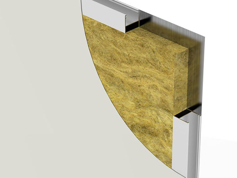 Pannello alluminio lana di roccia camera asettica