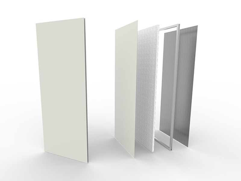 Parete pannello alluminio polistirene camera asettica