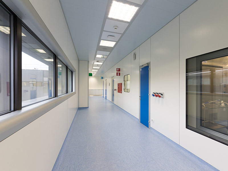 Pavimento camera asettica ospedale