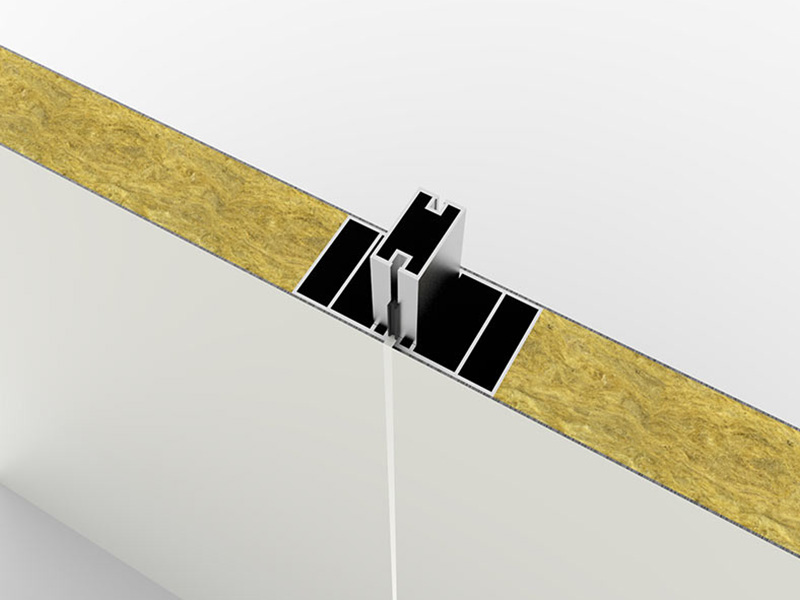 Rimovibile pannello alluminio lana di roccia camera asettica