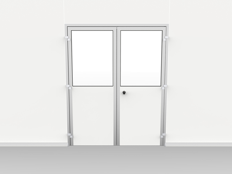 Porta due ante mezza visiva delta2000