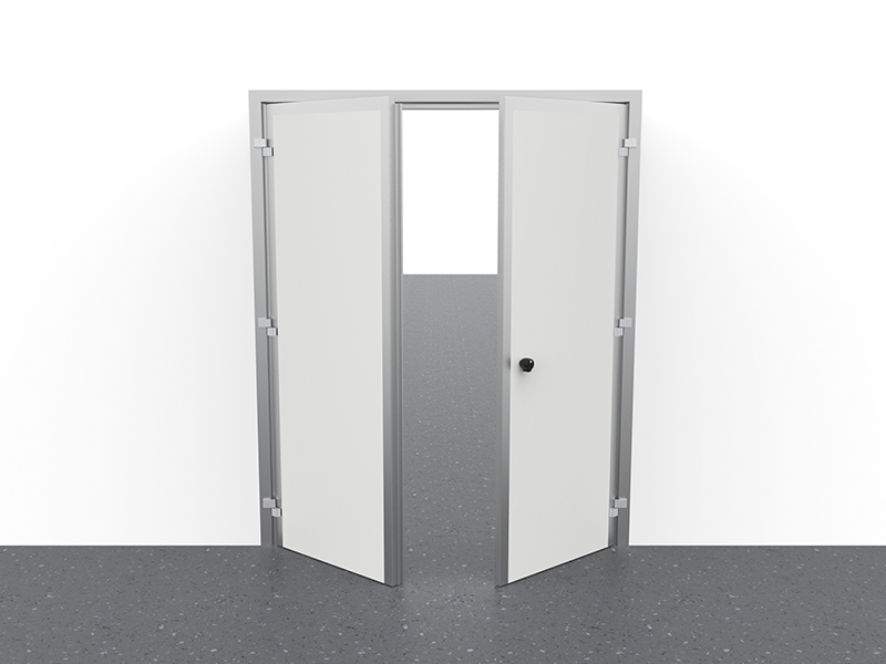 Porta due ante senza visiva delta2000