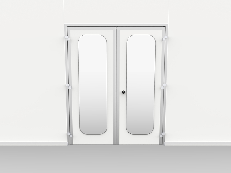 Porta due ante visiva ante a specchio delta2000