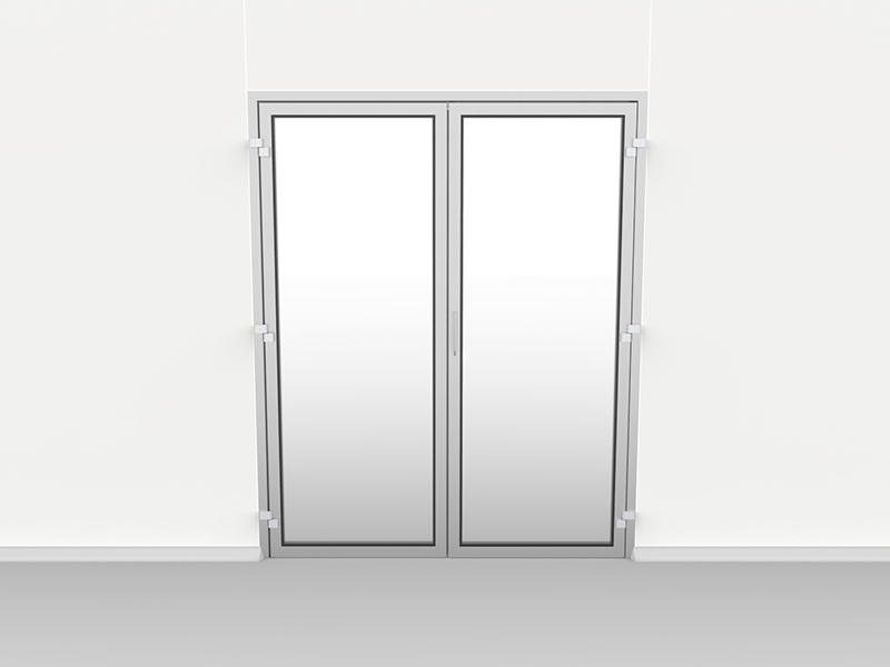Porta due ante visiva intera delta2000