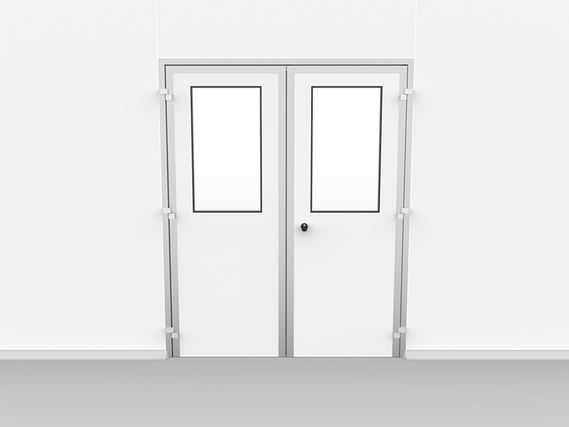 Porta due ante visiva retta delta2000