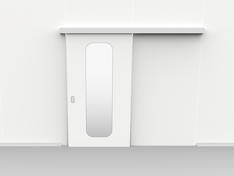 Porta scorrevole 1 anta visiva a specchio delta2000