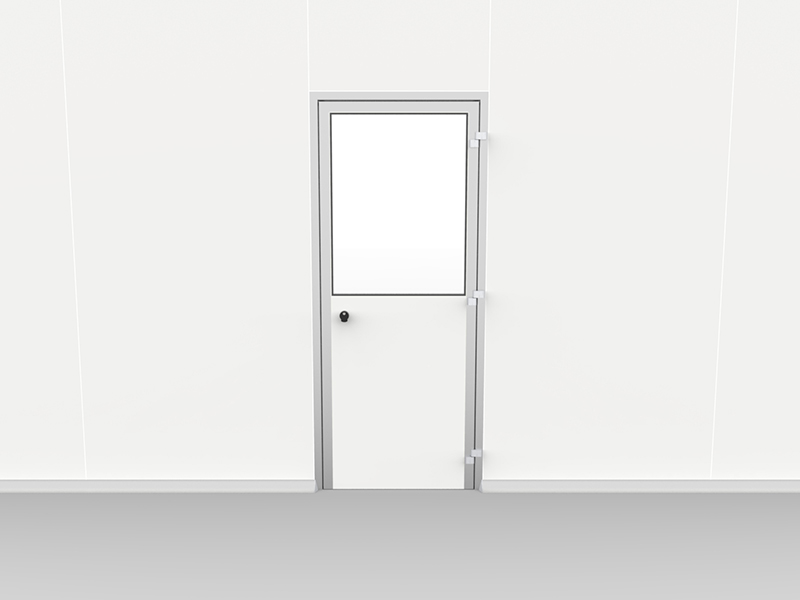 Porta singola anta mezza visiva Delta2000